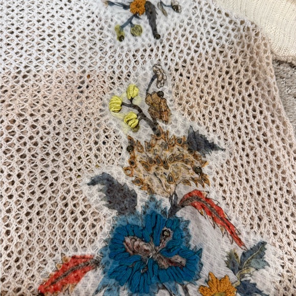 Free People Ivory Open-Knit Top - Picture 10 of 11